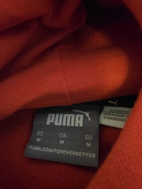 PUMA Red Hoodie - Bold Red Logo